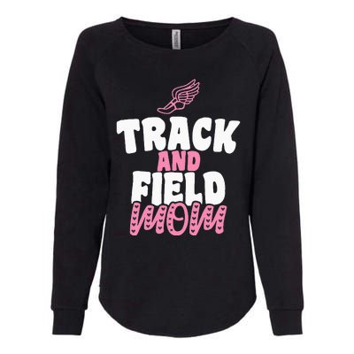 Track & Field Mom Sports Running Proud Mother's Day Womens California Wash Sweatshirt