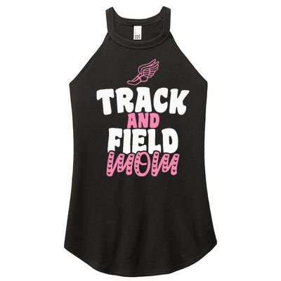 Track & Field Mom Sports Running Proud Mother's Day Women's Perfect Tri Rocker Tank