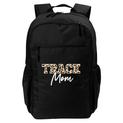 Track Field Mom Leopard Print Daily Commute Backpack