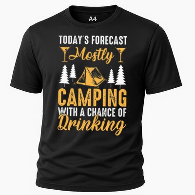 Today's forecast mostly camping with a chance of drinking Performance Shirt