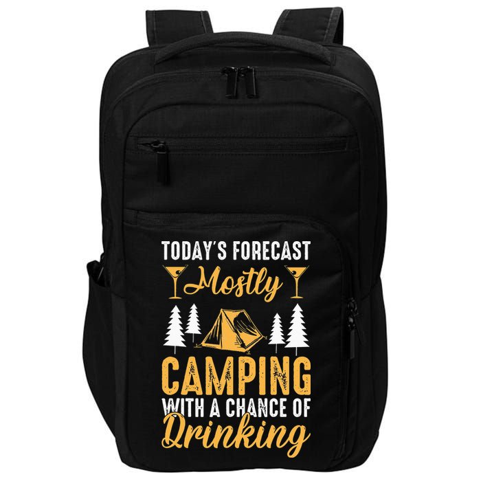 Today's forecast mostly camping with a chance of drinking Impact Tech Backpack