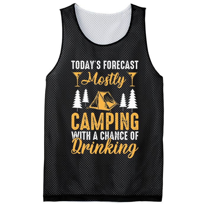 Today's forecast mostly camping with a chance of drinking Mesh Reversible Basketball Jersey Tank