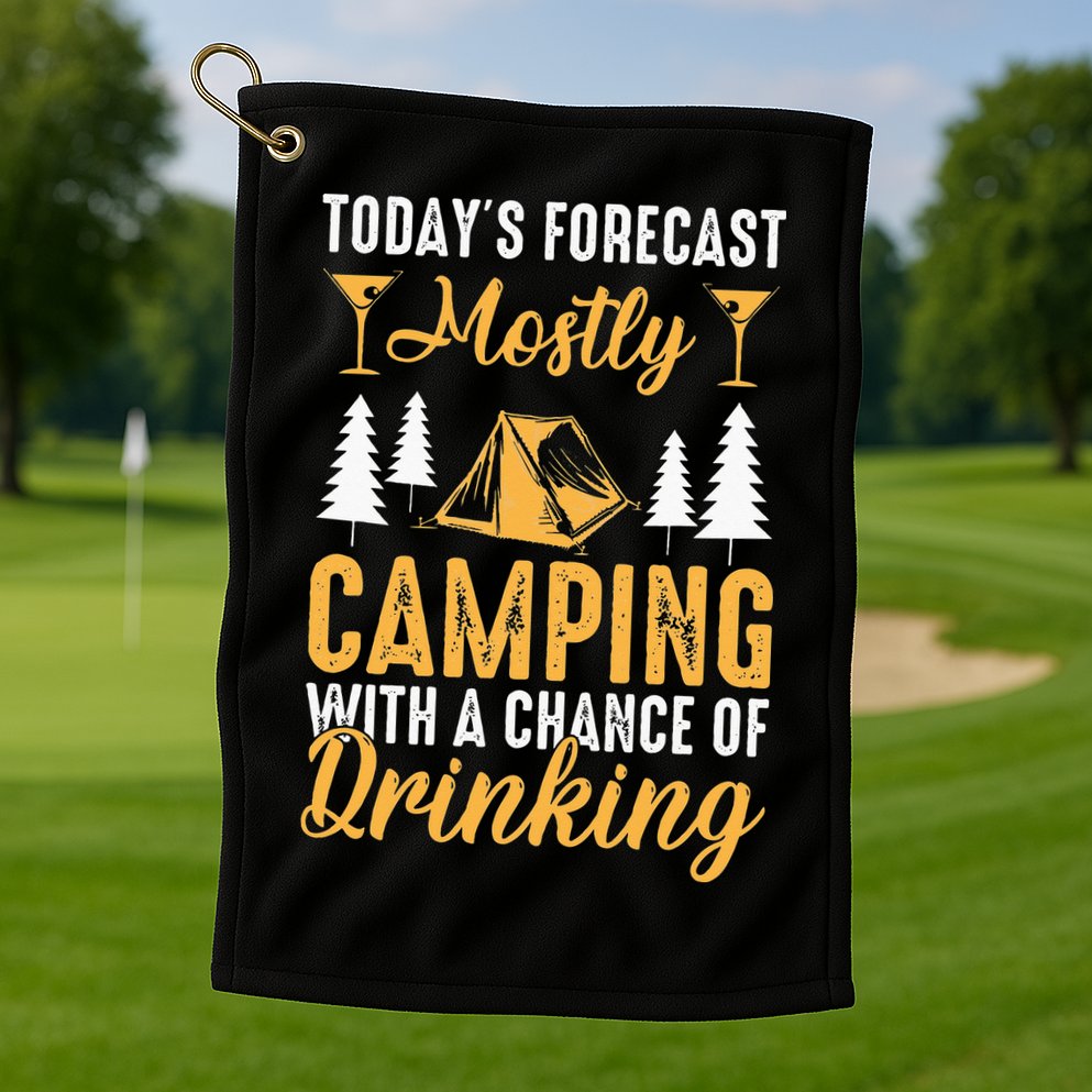 Today's forecast mostly camping with a chance of drinking Golf Towel