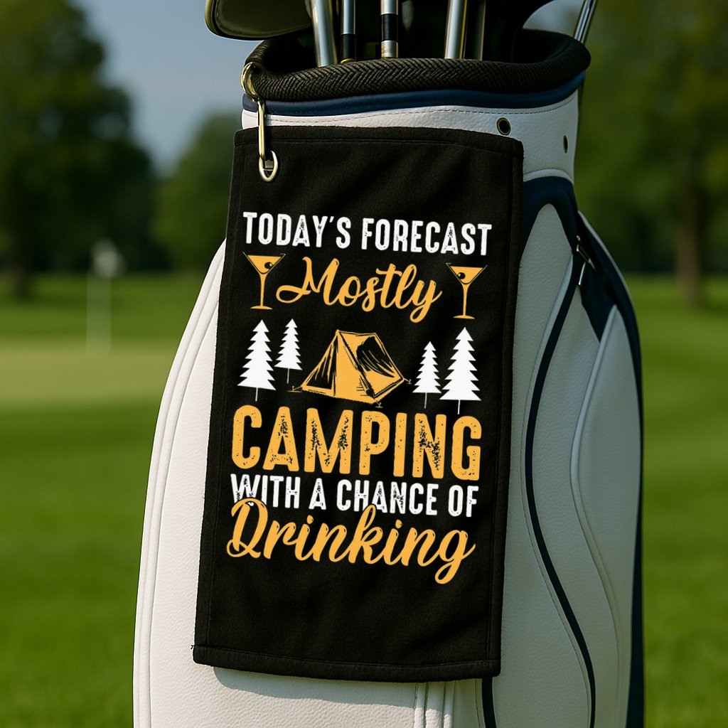 Today's forecast mostly camping with a chance of drinking Golf Towel