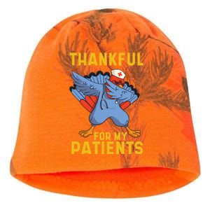 Thankful For My Patients Dabbing Turkey Thanksgiving Nursing Great Gift Kati - Camo Knit Beanie