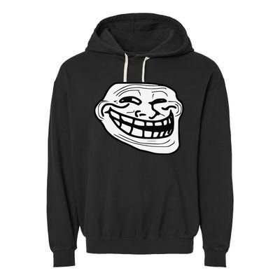 Troll Face Meme Funny Dank Meme Troll Face Garment-Dyed Fleece Hoodie