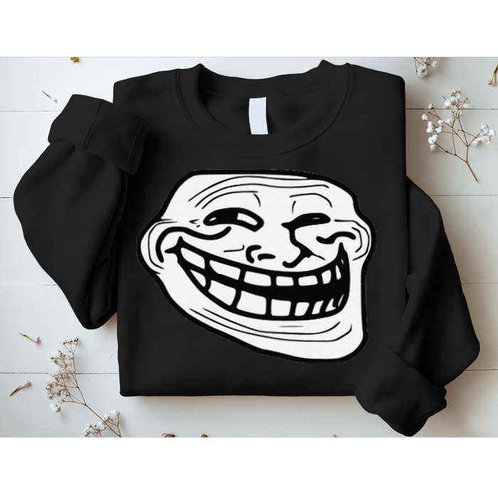 Troll Face Meme Funny Dank Meme Troll Face Sweatshirt