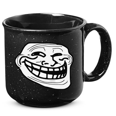 Troll Face Meme Funny Dank Meme Troll Face 15oz Campfire Ceramic Mug