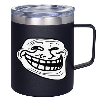 Troll Face Meme Funny Dank Meme Troll Face 12oz Stainless Steel Coffee Mug