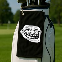 Troll Face Meme Funny Dank Meme Troll Face Golf Towel