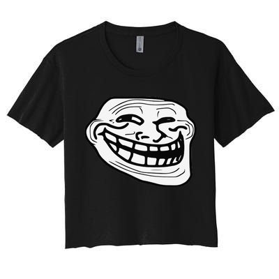 Troll Face Meme Funny Dank Meme Troll Face Crop Top