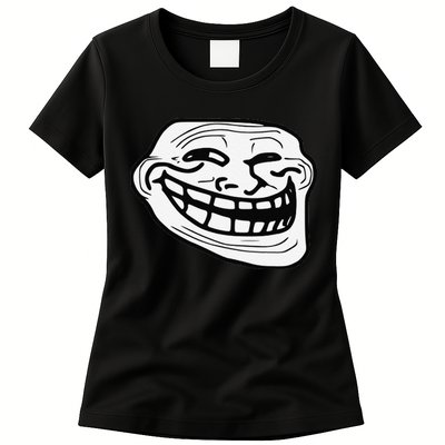 Troll Face Meme Funny Dank Meme Troll Face Womens T-Shirt