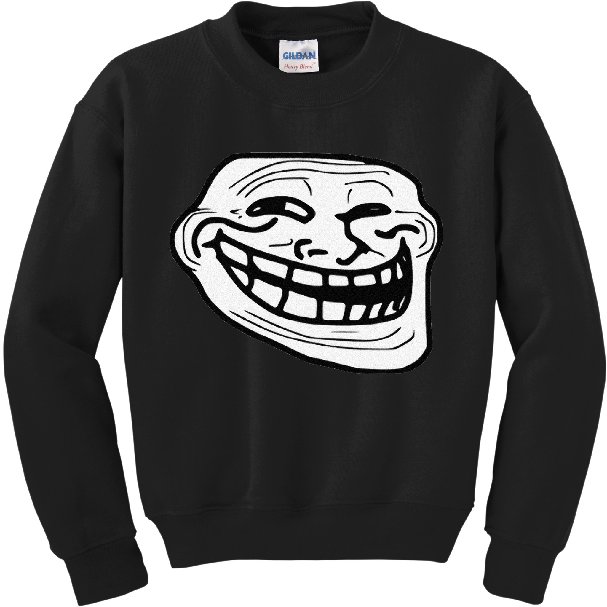 Troll Face Meme Funny Dank Meme Troll Face Kids Sweatshirt