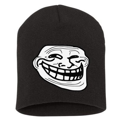 Troll Face Meme Funny Dank Meme Troll Face Short Acrylic Beanie
