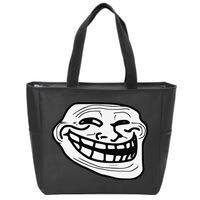 Troll Face Meme Funny Dank Meme Troll Face Zip Tote Bag