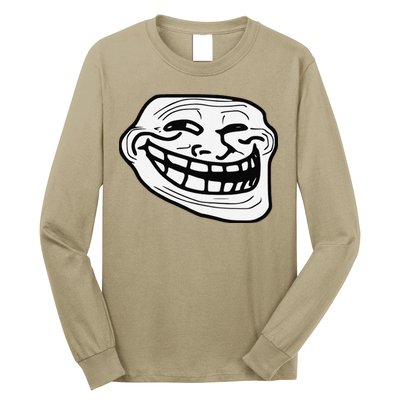 Troll Face Meme Funny Dank Meme Troll Face Long Sleeve Shirt