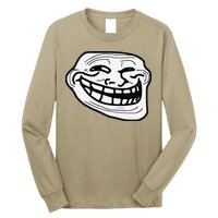 Troll Face Meme Funny Dank Meme Troll Face Long Sleeve Shirt