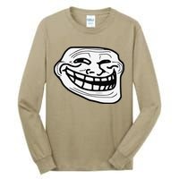 Troll Face Meme Funny Dank Meme Troll Face Tall Long Sleeve T-Shirt