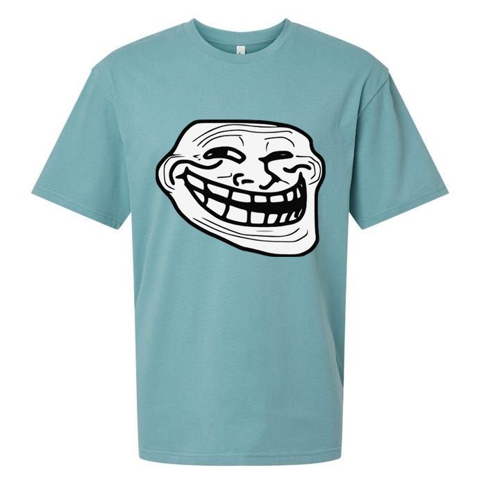 Troll Face Meme Funny Dank Meme Troll Face Sueded Cloud Jersey T-Shirt