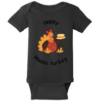 Turkey Family Mama Turkey Papa Turkey Baby Turkey Thanksgiving Family Matchi Baby Bodysuit