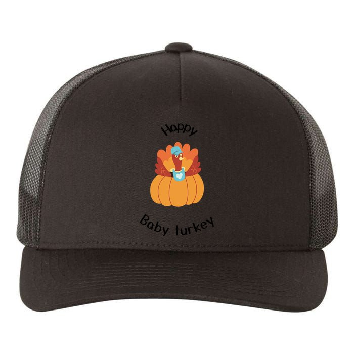 Turkey Family Mama Turkey Papa Turkey Baby Turkey Thanksgiving Family Matchi Yupoong Adult 5-Panel Trucker Hat