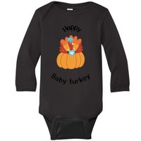 Turkey Family Mama Turkey Papa Turkey Baby Turkey Thanksgiving Family Matchi Baby Long Sleeve Bodysuit