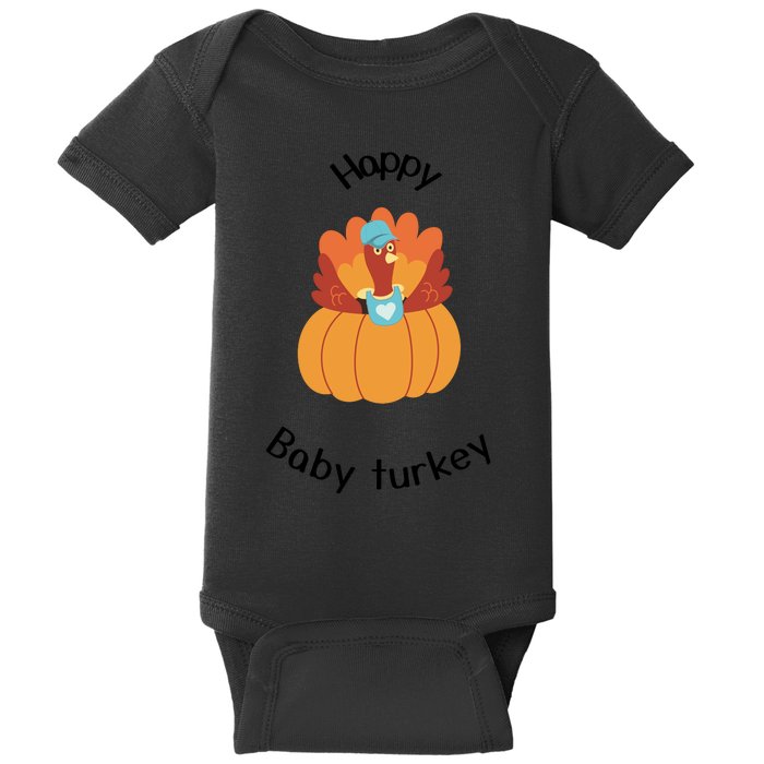 Turkey Family Mama Turkey Papa Turkey Baby Turkey Thanksgiving Family Matchi Baby Bodysuit