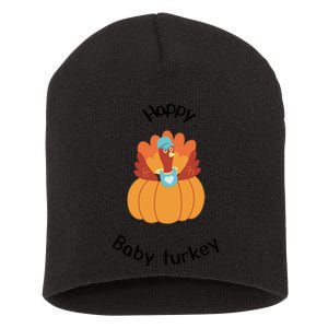 Turkey Family Mama Turkey Papa Turkey Baby Turkey Thanksgiving Family Matchi Short Acrylic Beanie