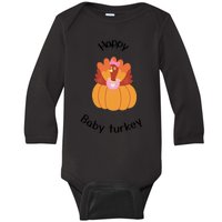 Turkey Family Mama Turkey Papa Turkey Baby Turkey Thanksgiving Family Matchi Baby Long Sleeve Bodysuit