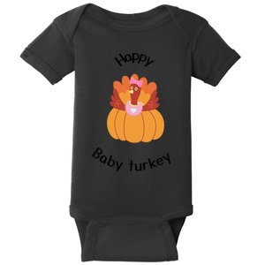 Turkey Family Mama Turkey Papa Turkey Baby Turkey Thanksgiving Family Matchi Baby Bodysuit