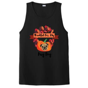 Thankful For My Pug Dog Happy Thanksgiving Pug Dog Family Great Gift PosiCharge Competitor Tank