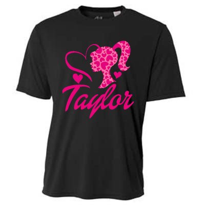 Taylor First Named Baby Birthday Cooling Performance Crew T-Shirt