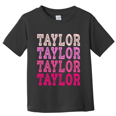 T.aylor First Named Boy Girl Baby Birthday Toddler T-Shirt