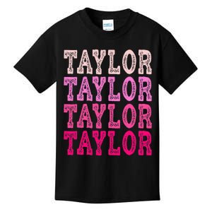 T.aylor First Named Boy Girl Baby Birthday Kids T-Shirt