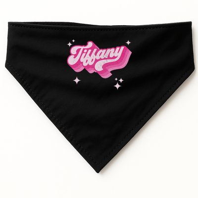 Tiffany First Name Girl Vintage Style 70s Personalized Retro USA-Made Doggie Bandana