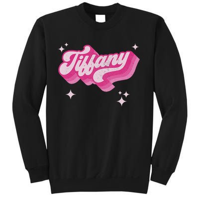 Tiffany First Name Girl Vintage Style 70s Personalized Retro Sweatshirt