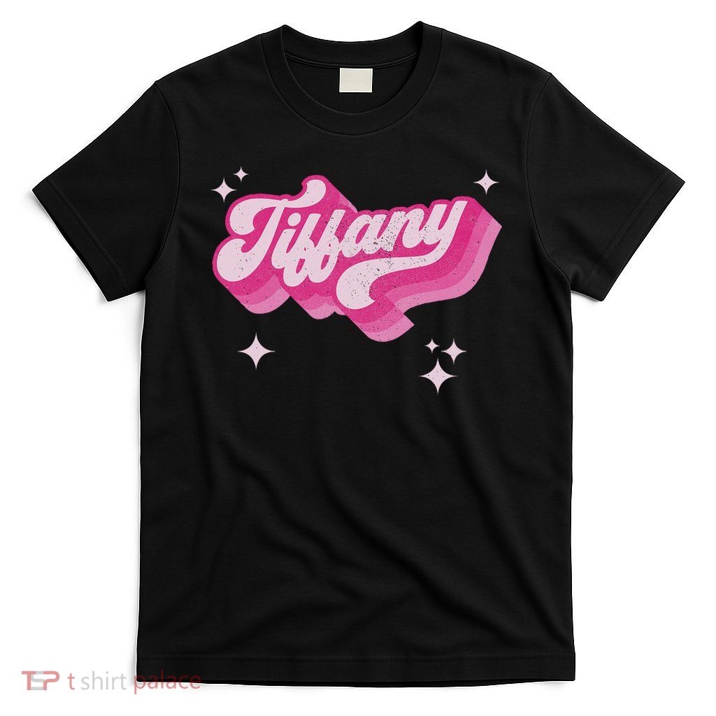 Tiffany First Name Girl Vintage Style 70s Personalized Retro T-Shirt