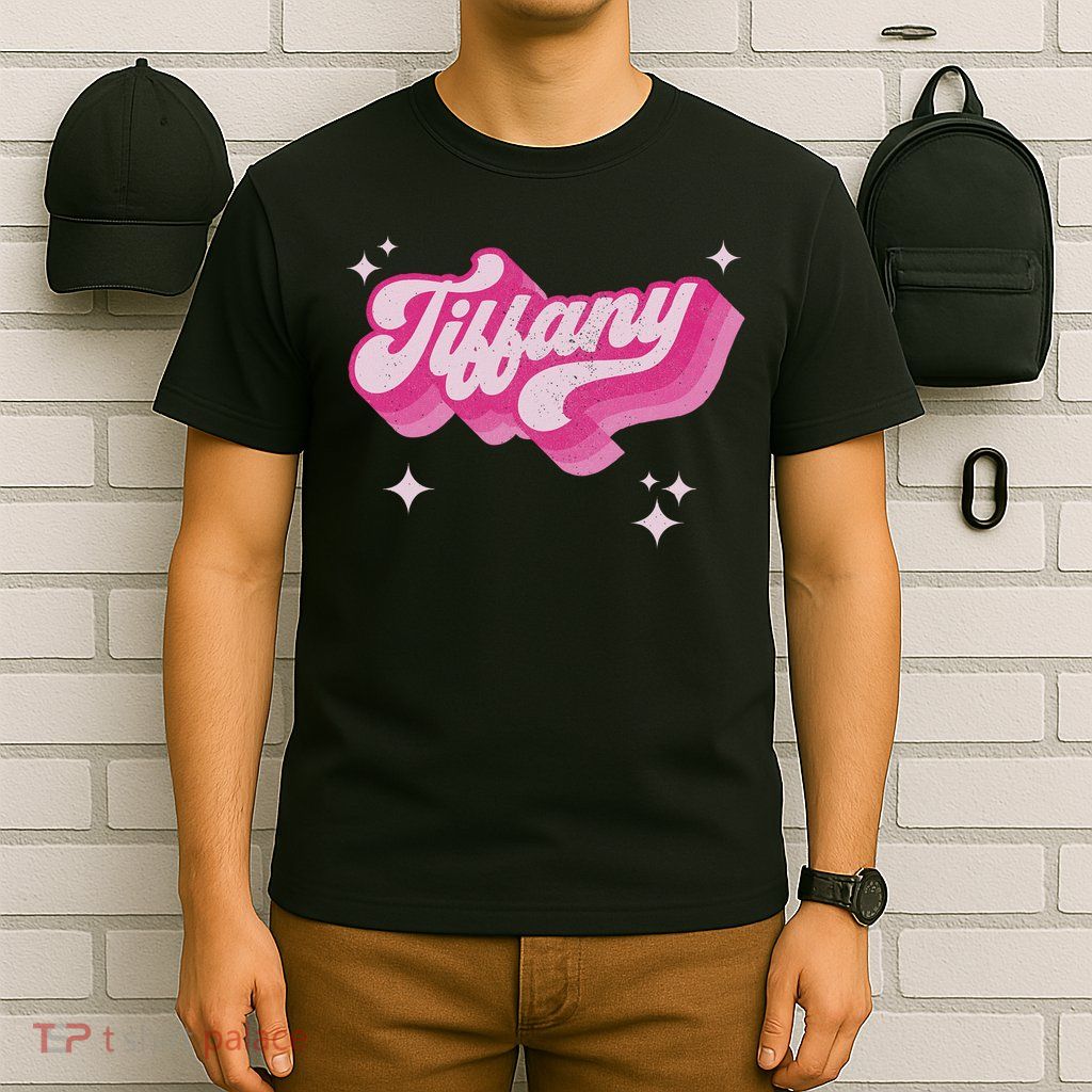 Tiffany First Name Girl Vintage Style 70s Personalized Retro T-Shirt