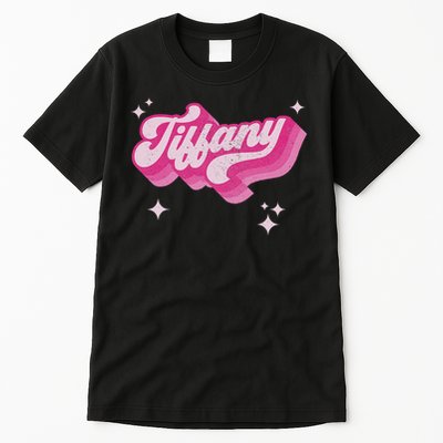 Tiffany First Name Girl Vintage Style 70s Personalized Retro Tall T-Shirt