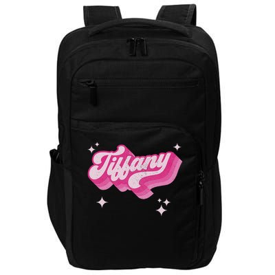 Tiffany First Name Girl Vintage Style 70s Personalized Retro Impact Tech Backpack