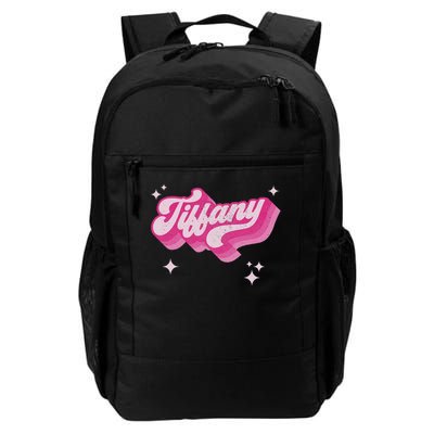 Tiffany First Name Girl Vintage Style 70s Personalized Retro Backpack