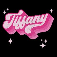 Tiffany First Name Girl Vintage Style 70s Personalized Retro Backpack