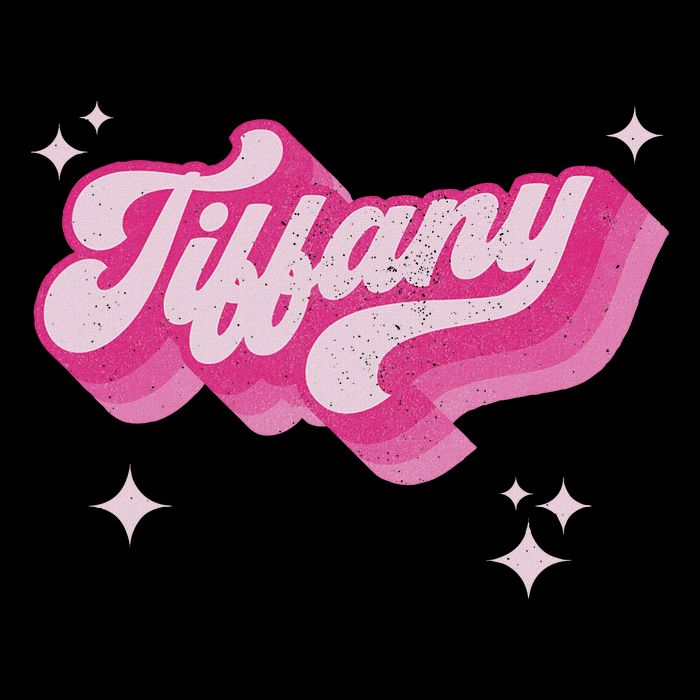 Tiffany First Name Girl Vintage Style 70s Personalized Retro Backpack
