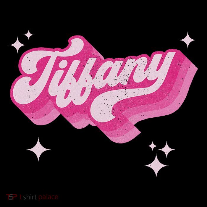 Tiffany First Name Girl Vintage Style 70s Personalized Retro Flatbill Hat