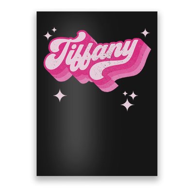 Tiffany First Name Girl Vintage Style 70s Personalized Retro Poster