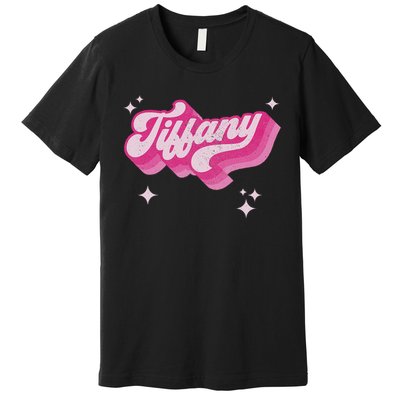 Tiffany First Name Girl Vintage Style 70s Personalized Retro Premium T-Shirt
