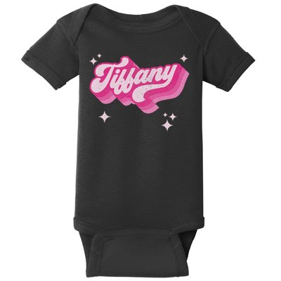 Tiffany First Name Girl Vintage Style 70s Personalized Retro Baby Bodysuit