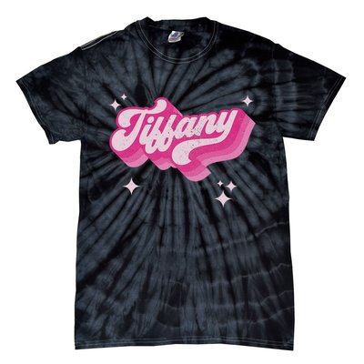 Tiffany First Name Girl Vintage Style 70s Personalized Retro Tie-Dye T-Shirt