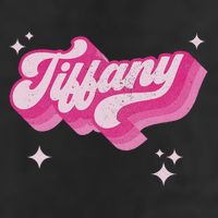 Tiffany First Name Girl Vintage Style 70s Personalized Retro Golf Towel