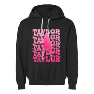 Taylor First Name Personalized 80S Garment-Dyed Fleece Hoodie